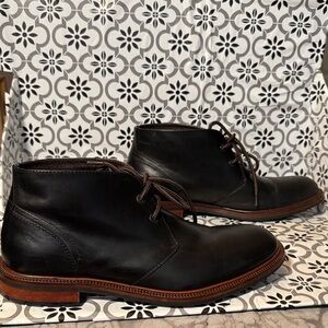 J&M est. 1850 Elegant (dress) Black Leather Chukka Boots Sz 8.5 M